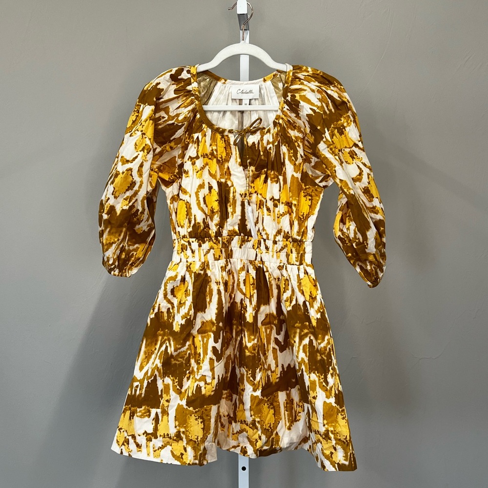NWT Cleobella Aubrey Mini Dress / Watercolor Ikat / Size XS - Picture 2 of 10